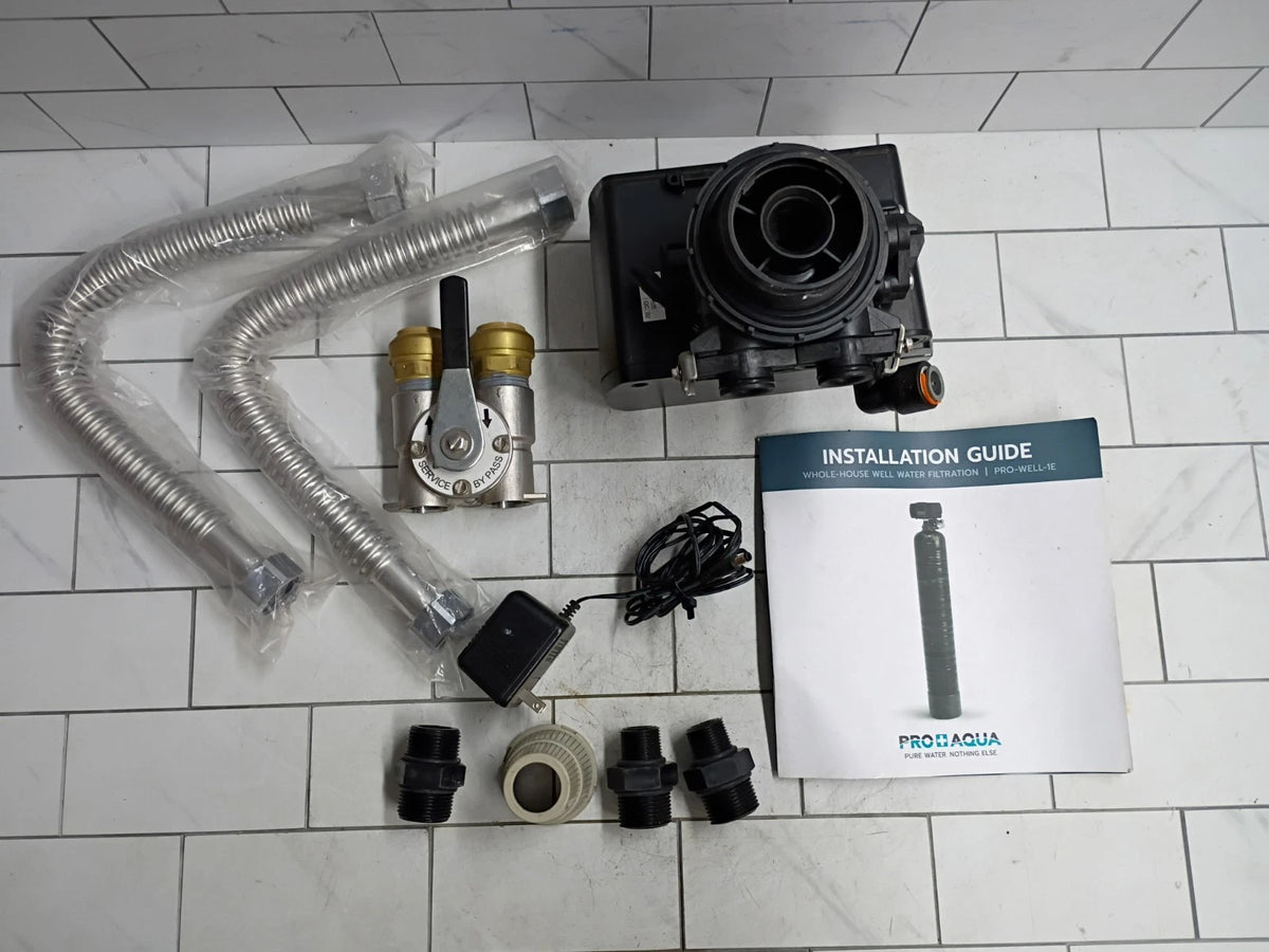 PRO+AQUA PRO-WELL Whole House Well Water Filtration DIGITAL VALVE. Read