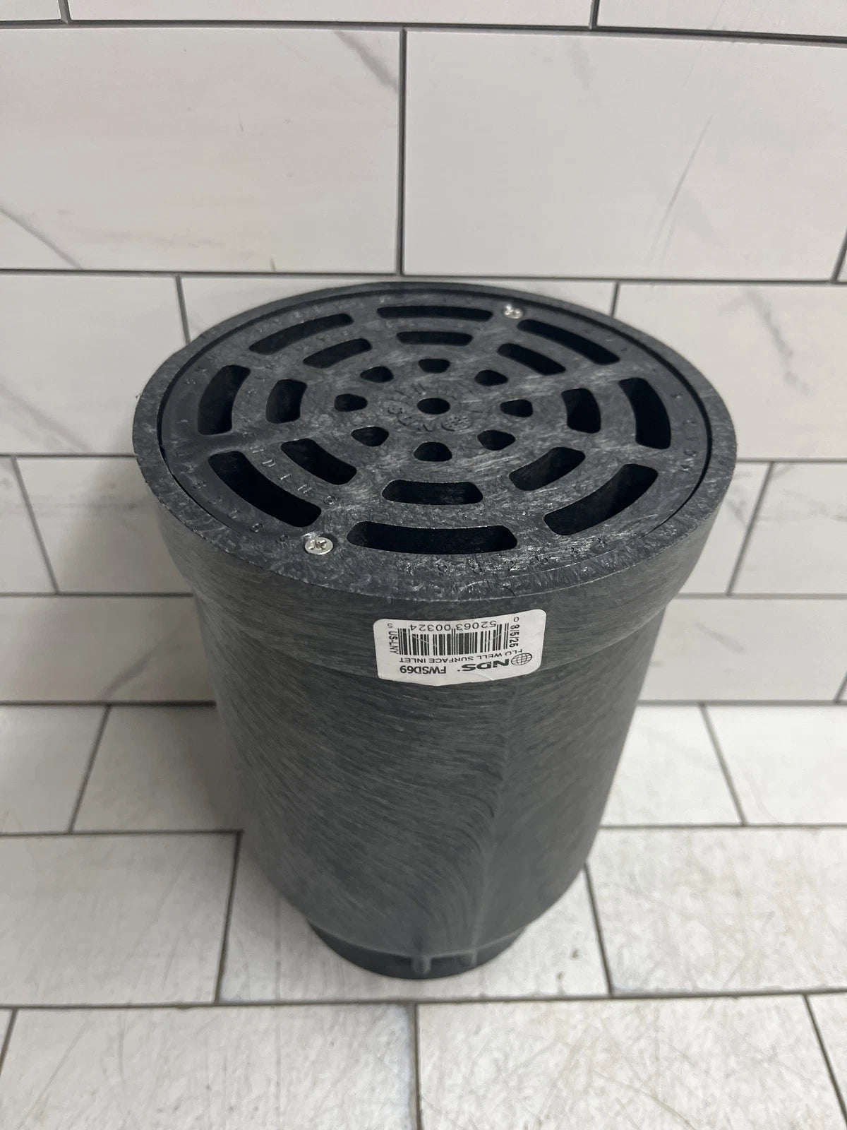 NDS FWSD69 6”x 4”x 9” Plastic Flo Well Surface Drain Catch Basin Inlet