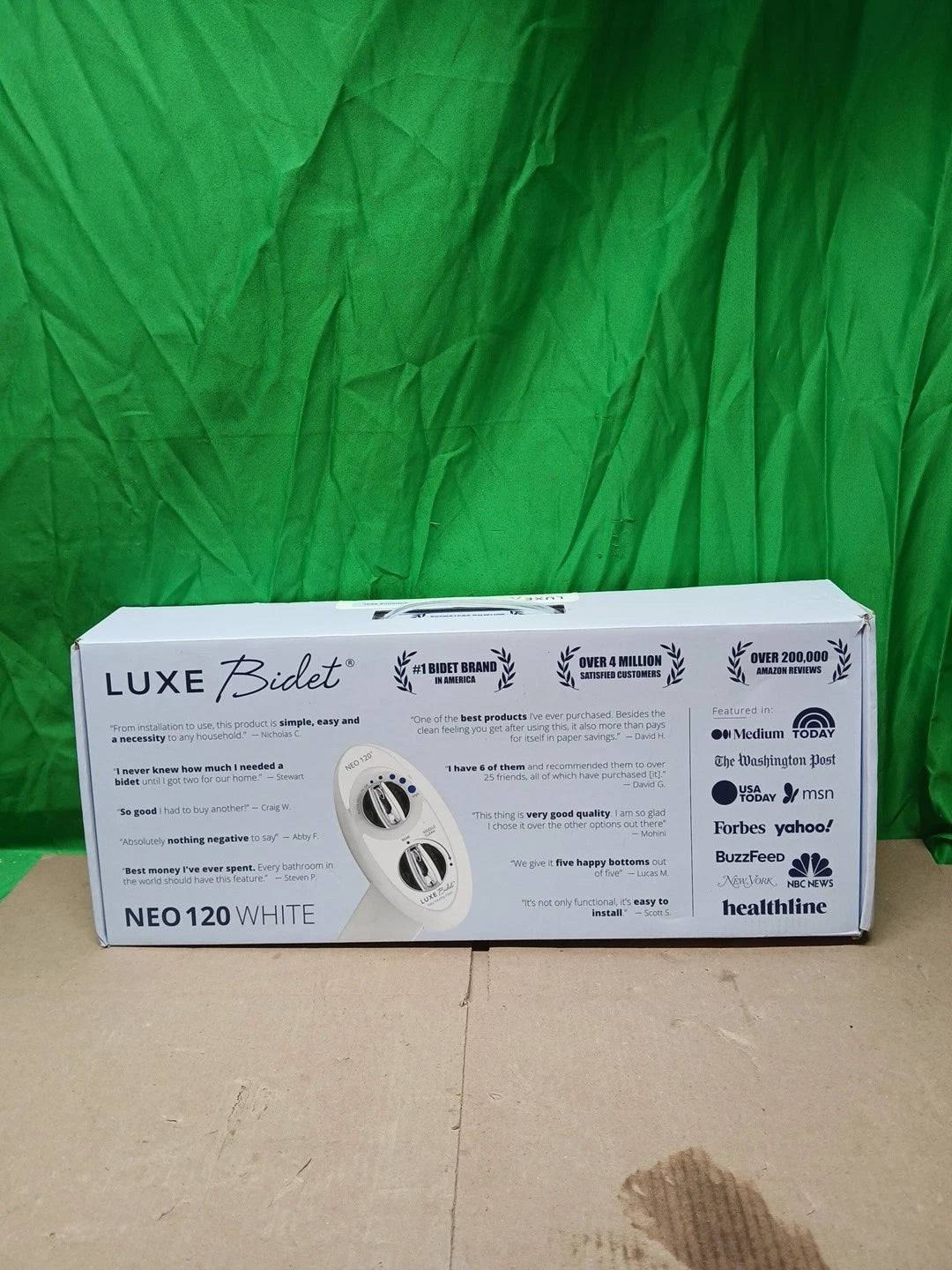 LUXE Bidet NEO 120 - Self-Cleaning Nozzle, Fresh Water Non-Electric Bidet