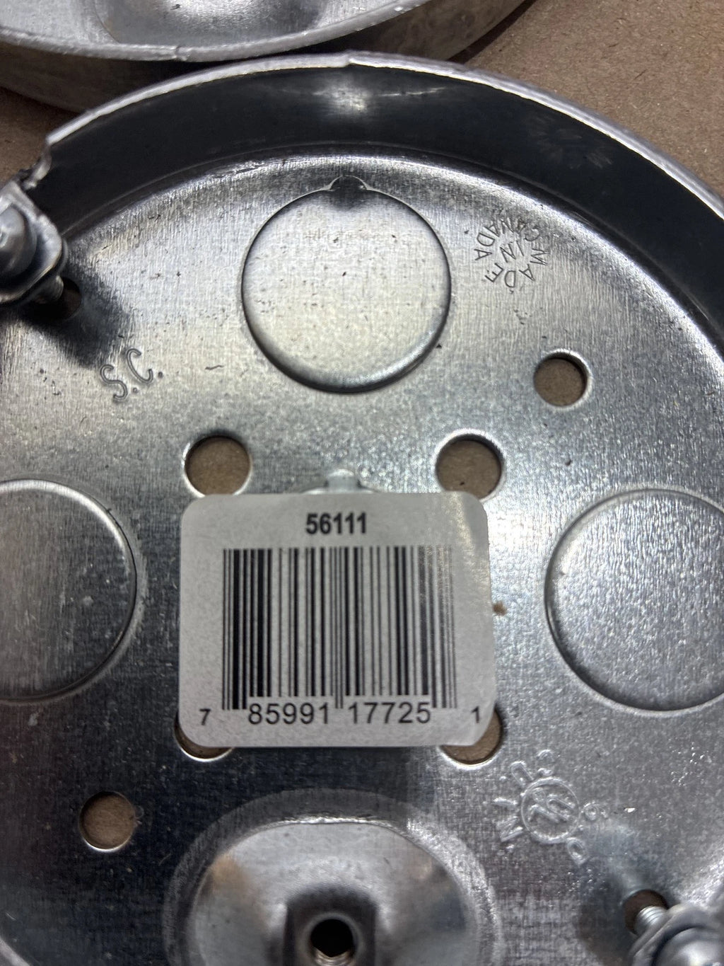 Lot of 30 Round Galvanized Steel Pancake Ceiling Pans 4" Dia Silver 56111