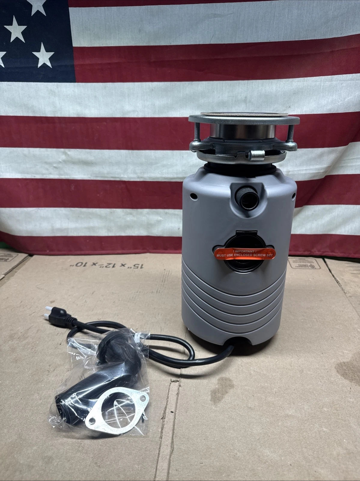 Glacier Bay GB500 Turbo Grind 1/2hp Garbage Disposal Open Box Read