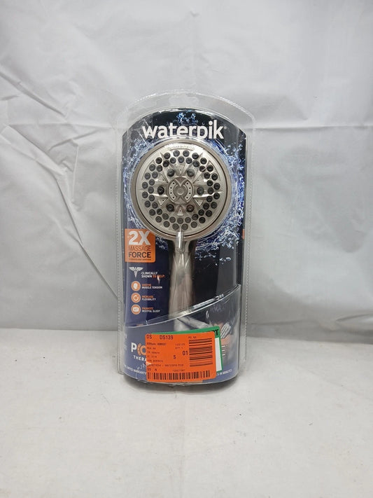 Waterpik PowerPulse Massage Hand Held Shower Head Brushed Nickel 7 Settings