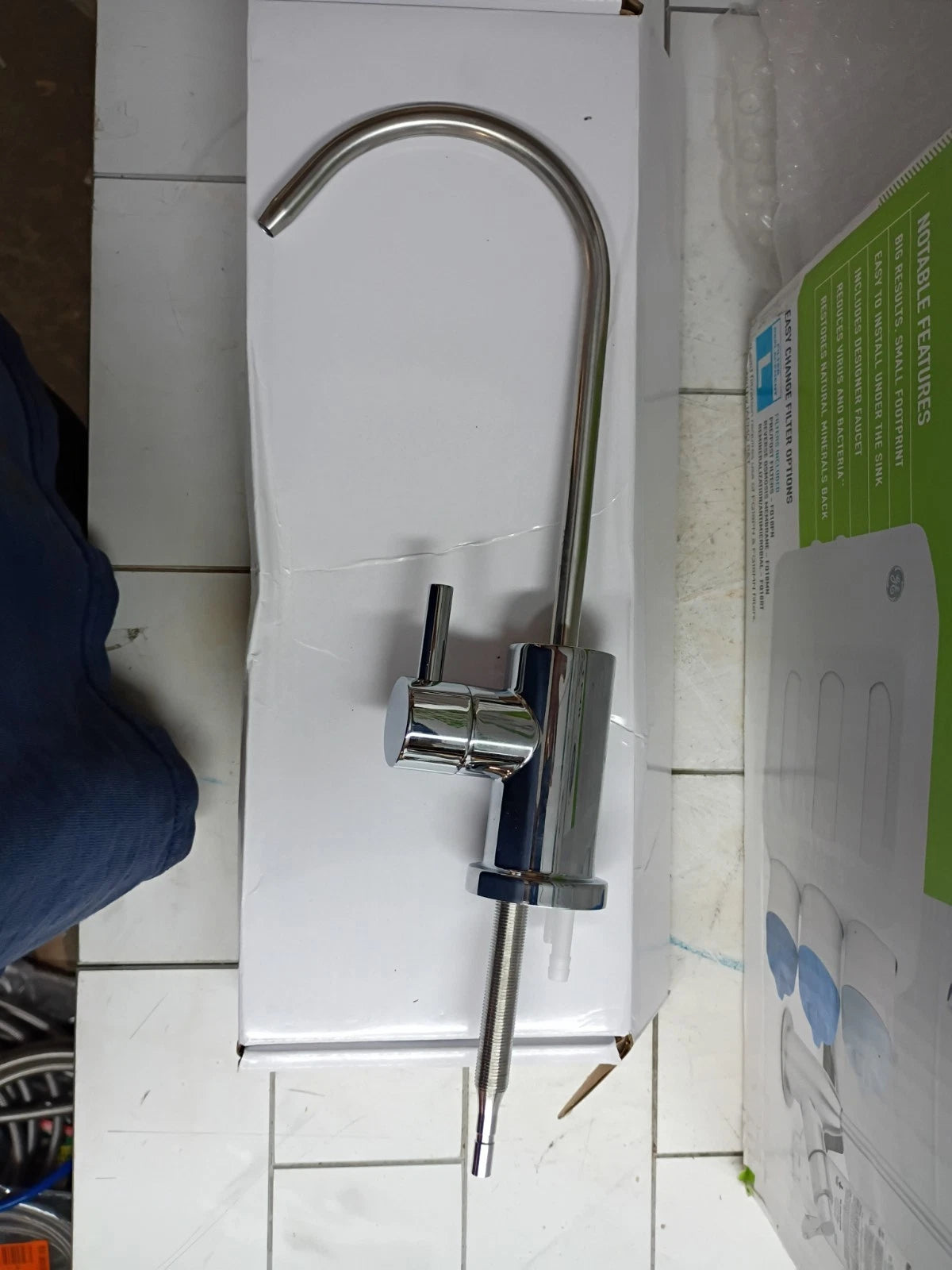 GE Under Sink 5-Stage Reverse Osmosis Water Filtration System GXRV40TBN