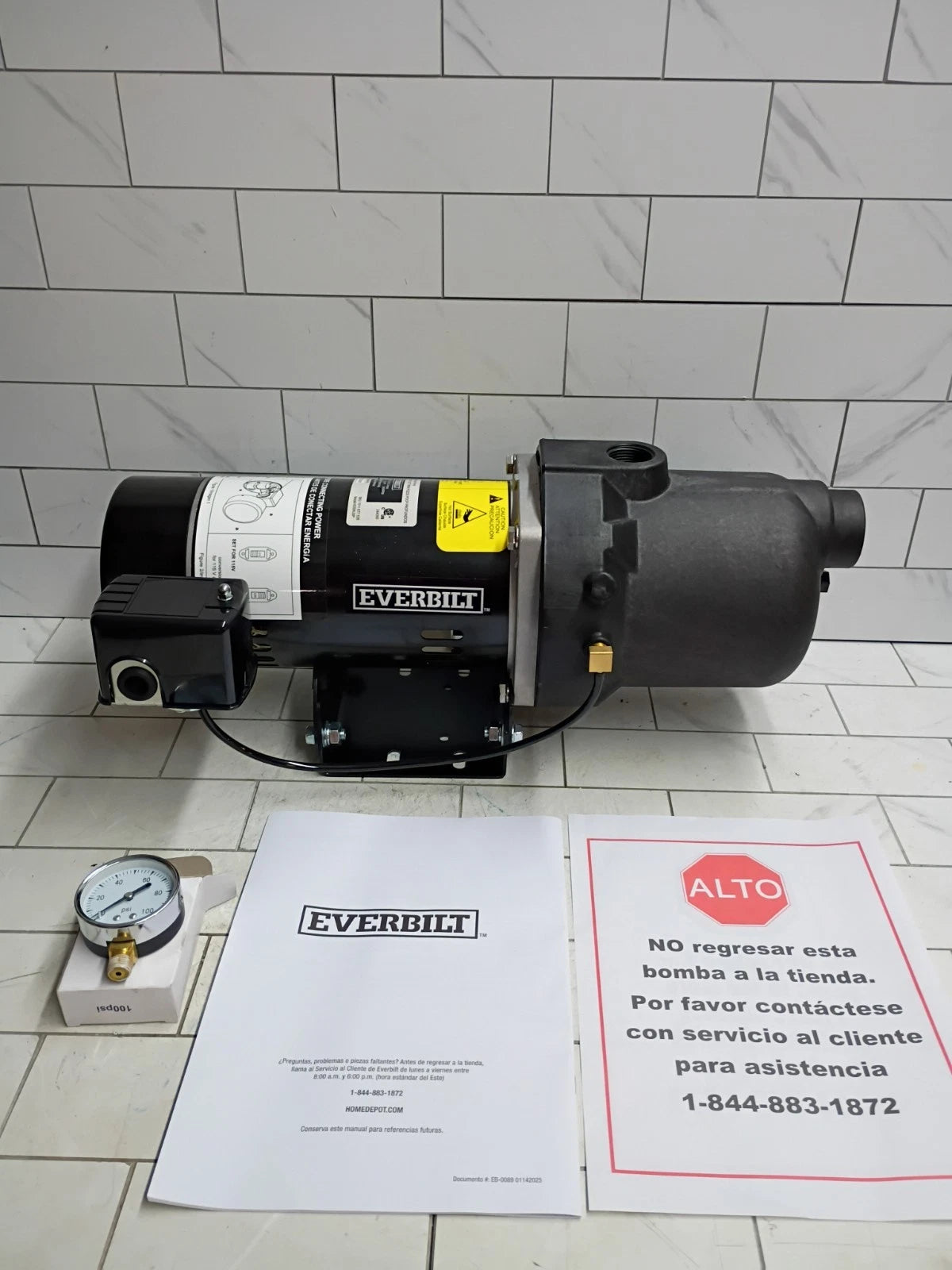 Everbilt HDSWJ5P1/2 HP Shallow Well Jet Pump Open Box