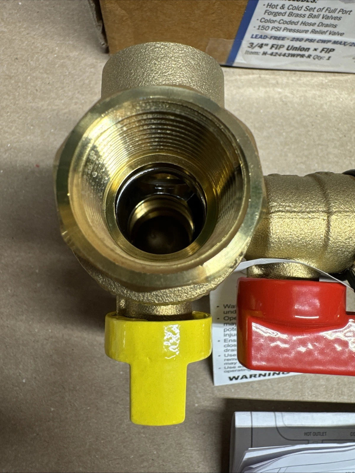 Webstone 3/4 in. EXP Ultra-Compact Tankless Water Heater Service Valve 42443 OB