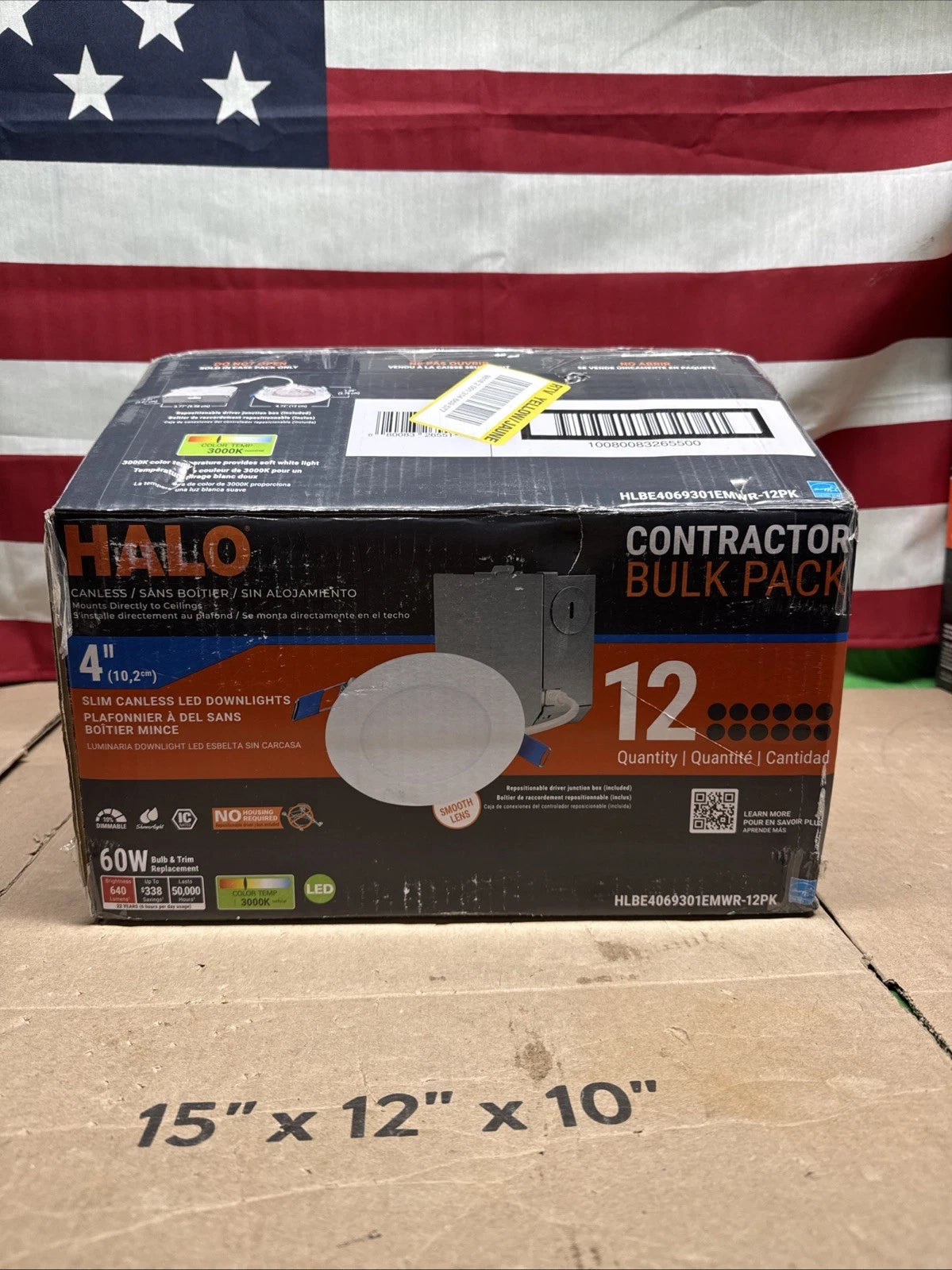 Halo 4 in LED Ultra Thin Downlight LED Recessed Light (12 pack).
