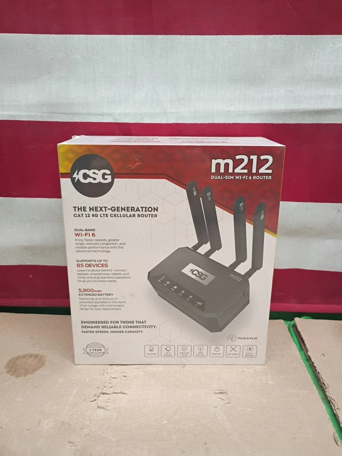 CSG m212 4G LTE Cat12 Cellular Gateway Business or Home Router | Dual-Band WI-FI