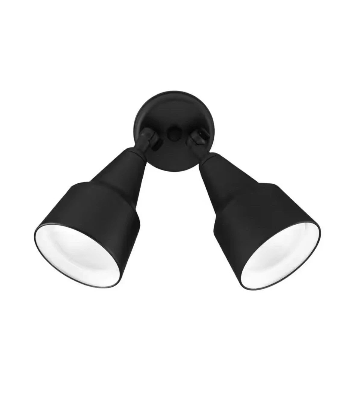 150W Black Double Cone Adjustable Security Flood Light (11121)