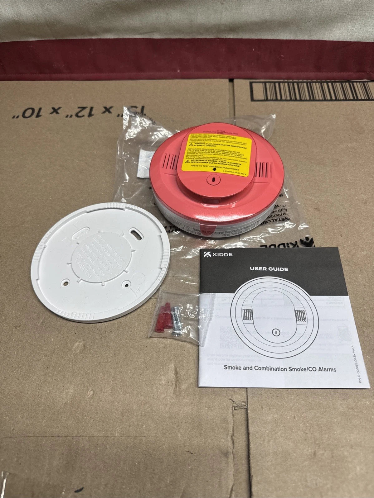 Kidde Smoke & Carbon Monoxide Detector 30CUA10, 10-Yr Battery