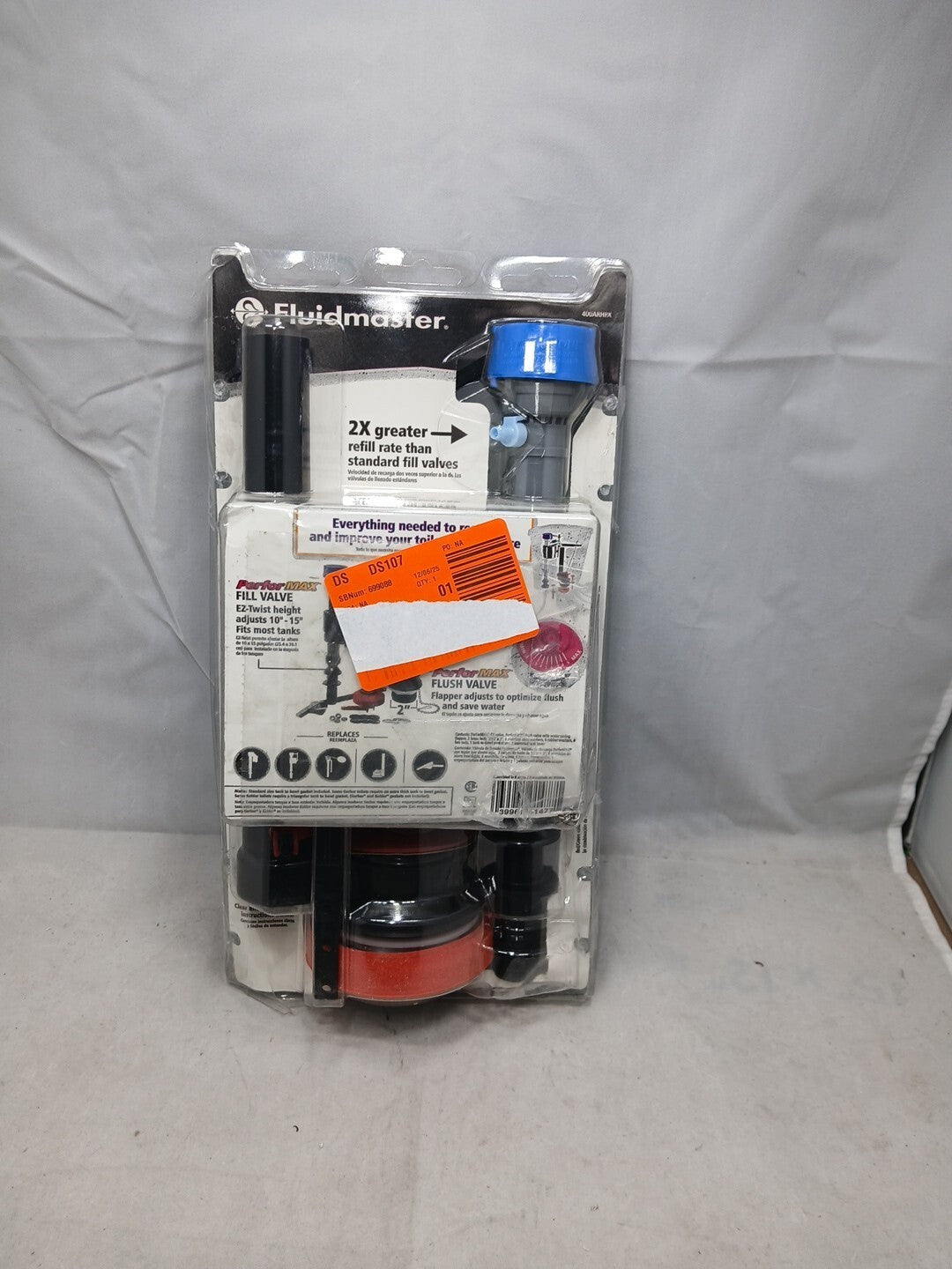 LOT OF 9 Fluidmaster Universal Complete Toilet Rebuild Repair Kit 10" H 400ARHRK
