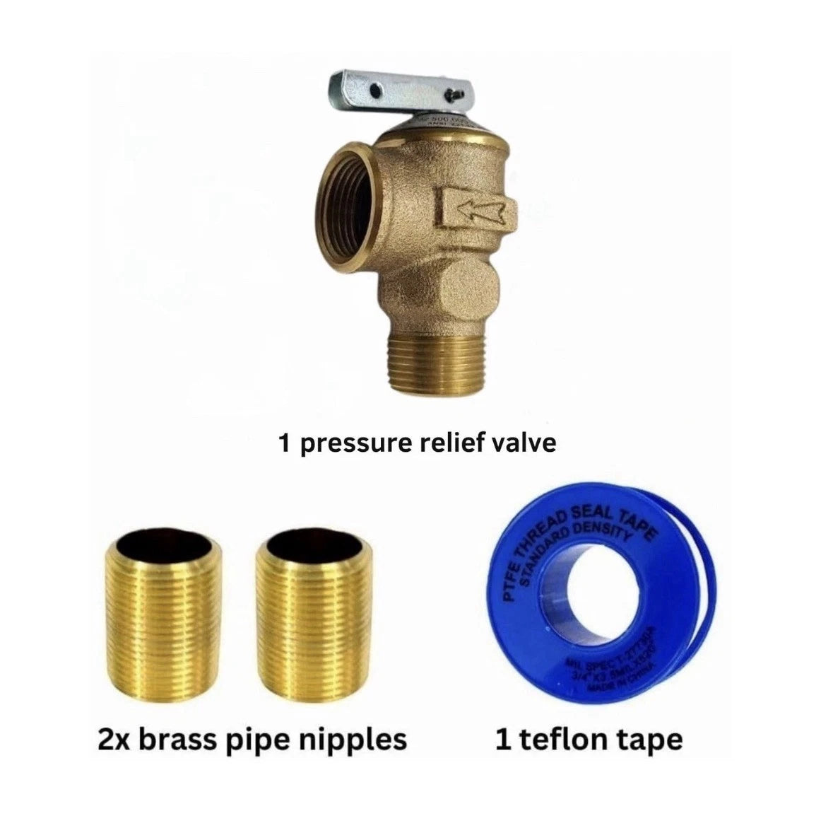 CMI Inc - 3/4 Inch IPS Female Threaded Complete Tankless Water Heater Valve Kit