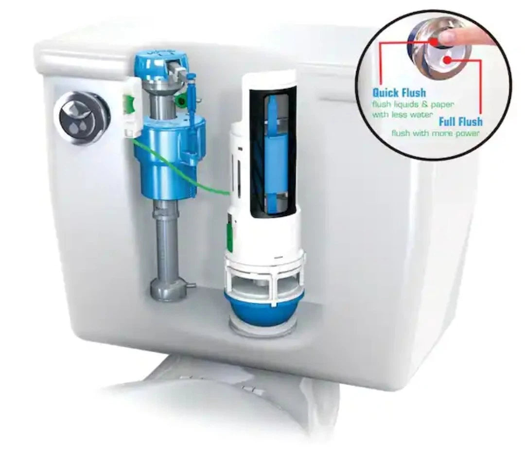 2PK Danco HyrdroRight Universal Water-Saving Toilet Repair Kit White HYR460 NOB