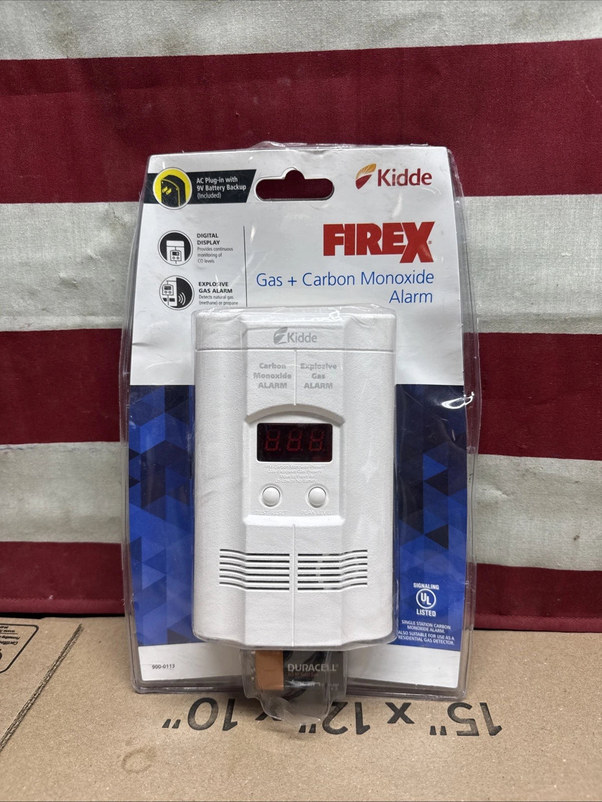 Kidde KN-COEG-3 Explosive Gas Alarm Carbon Monoxide Alarm Detector with Battery