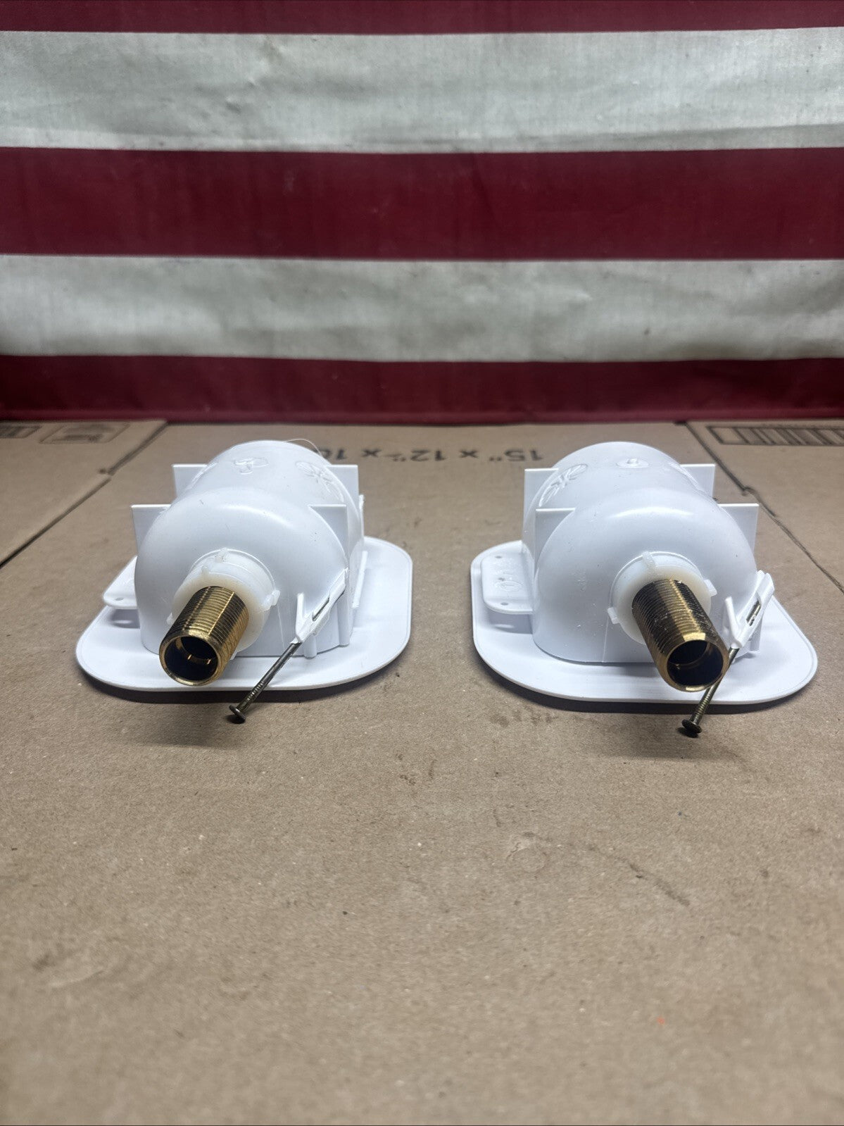 Lot Of 2 Oatey Commercial Ice Maker Box Brass White 1/2" FIP 39130