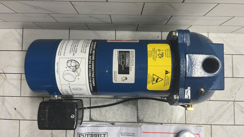 Everbilt HDCWJ10, 1 HP Professional Convertible Jet Pump PARTS ONLY