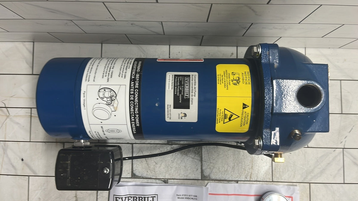 Everbilt HDCWJ10, 1 HP Professional Convertible Jet Pump PARTS ONLY