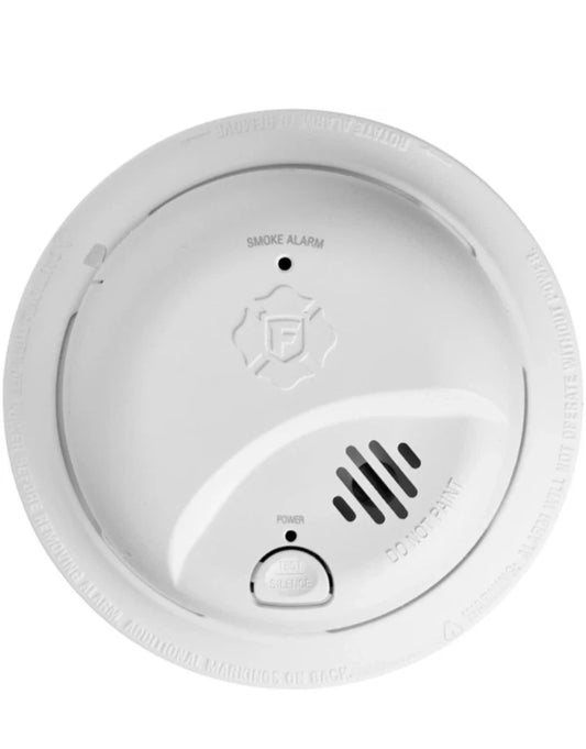 2-pack First Alert SMI100-AC Smoke Detector & Alarm, AC Powered Battery Backup