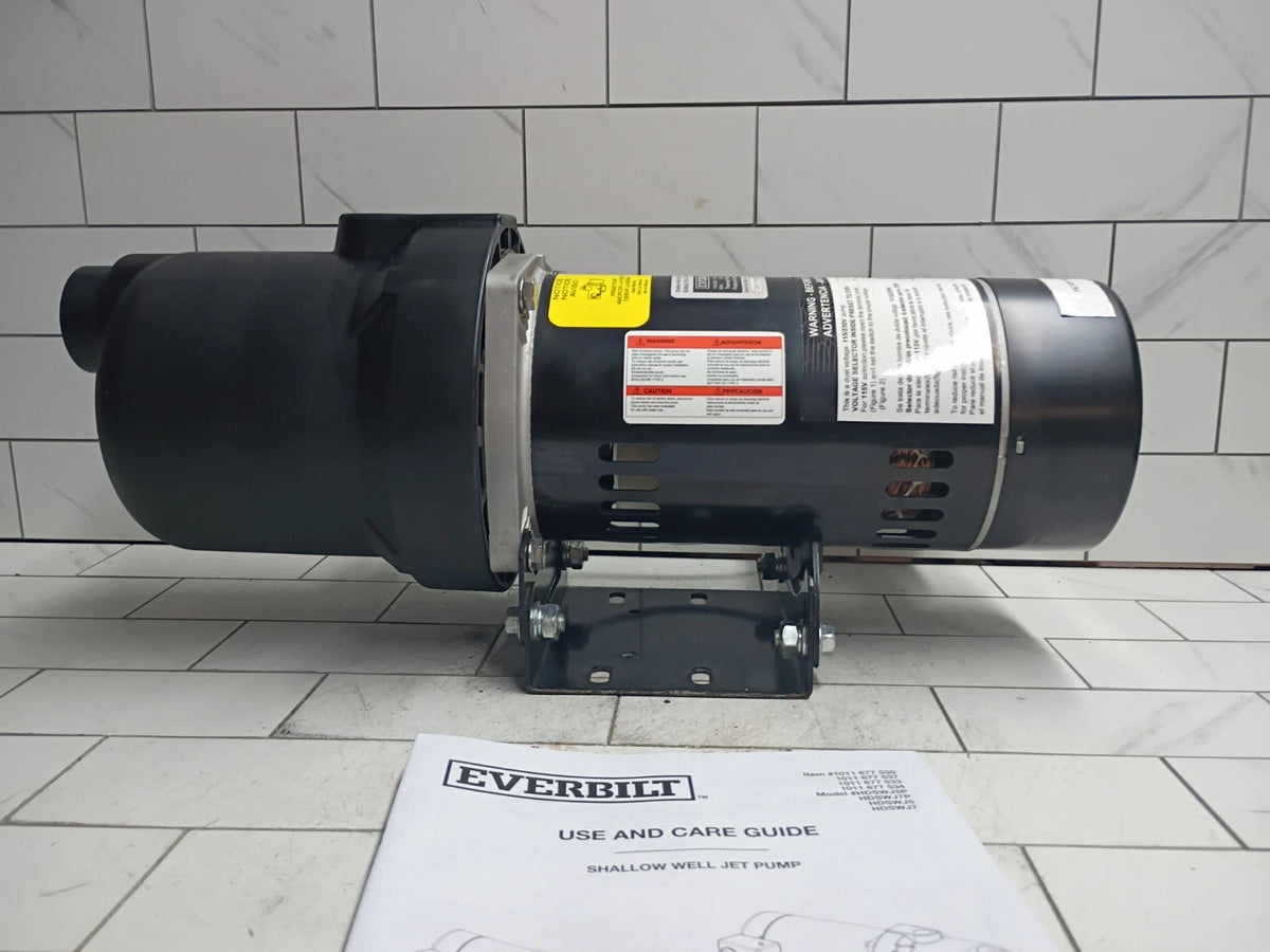 Everbilt HDSWH5P 1/2 HP Plastic Shallow Well Jet Pump New Open Box