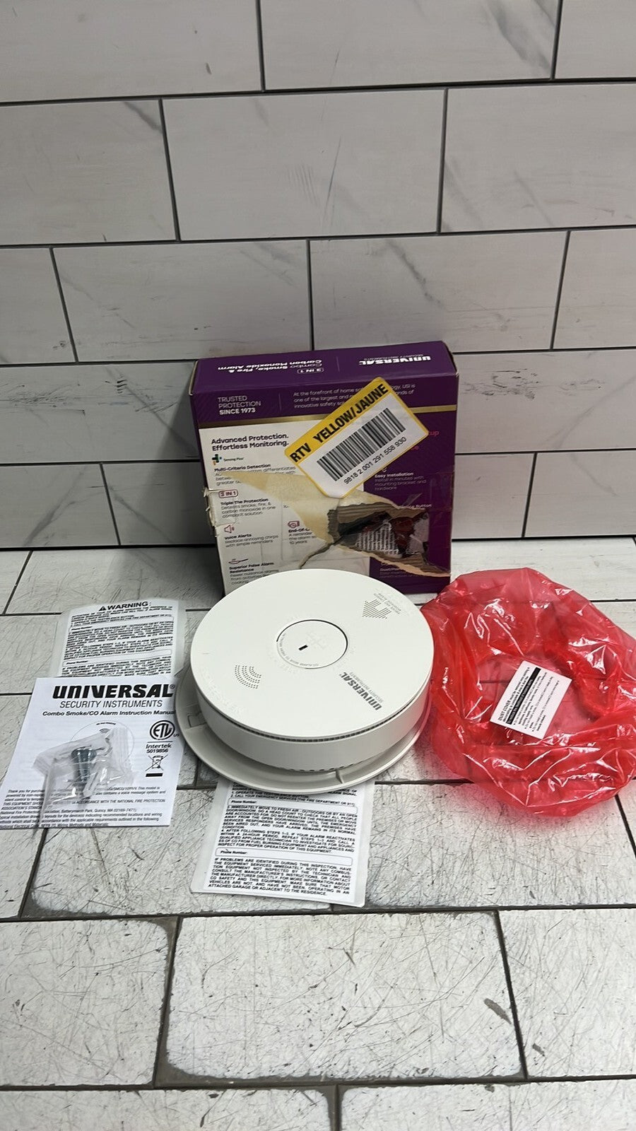 Universal US/SMCO/10YR/V Battery Combo Smoke+Carbon Monoxide Detector Alarm
