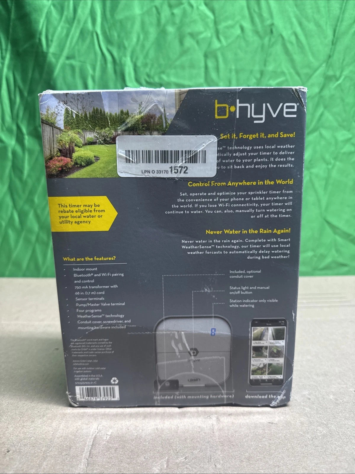 ORBIT B-Hyve 57925 8-ZONE SMART WIFI INDOOR SPRINKLER TIMER