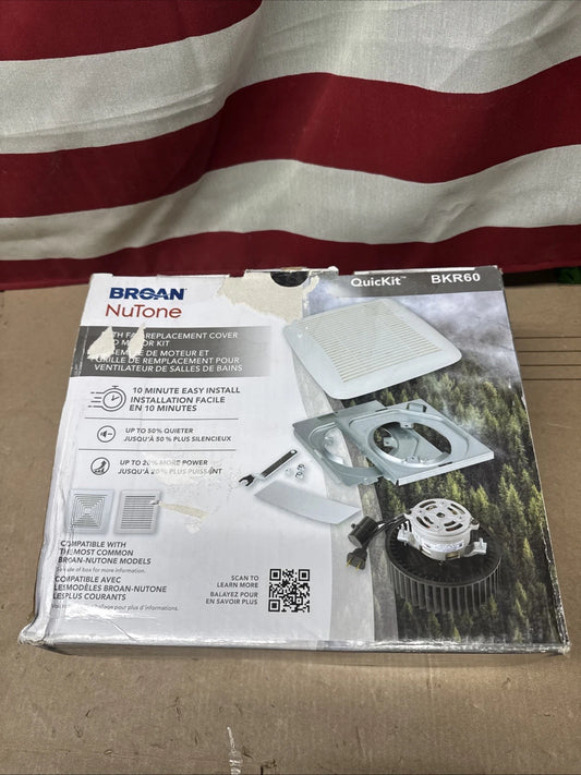 Broan-NuTone BKR60 QuicKit Bath Fan Motor with Grille Upgrade Kit 60 CFM 2.5