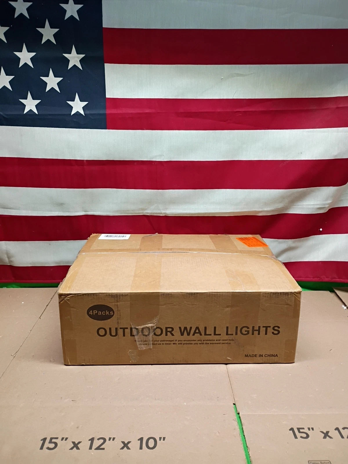 4-pack 12 in. 2-Light White Cylinder Outdoor Wall Lantern Sconce W/ LED light