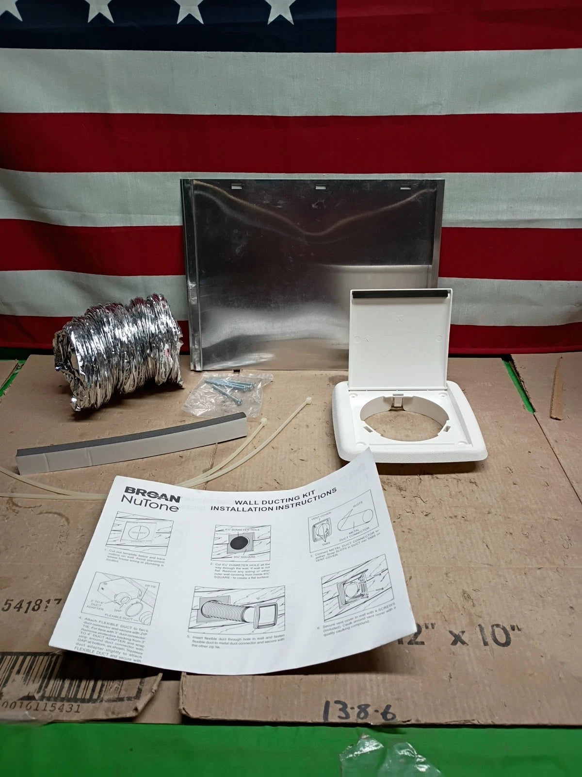 Broan-NuTone WVK2A Flexible Wall Ducting Kit for Ventilation Fans Exhaust Fans |