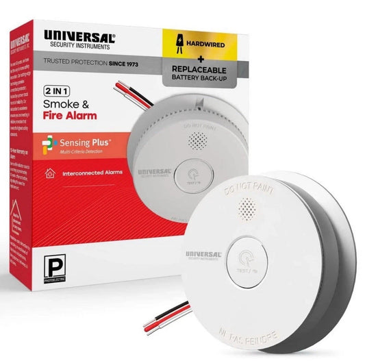 NEW Hardwired and 1-Year Battery Backup Smoke Detector