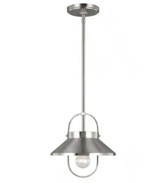 Generation Lighting 1-Light Dormer Pendant Light Fixture Brushed Nickel Open Box