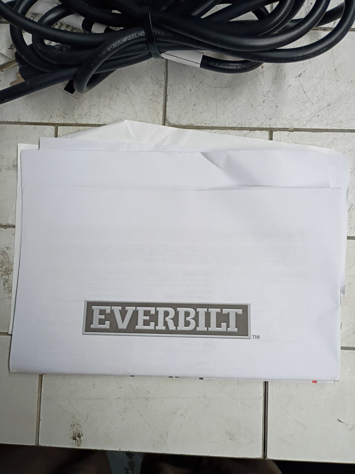 Everbilt 1000041119 1/3 HP Cast Iron Submersible Sump Pump Used.