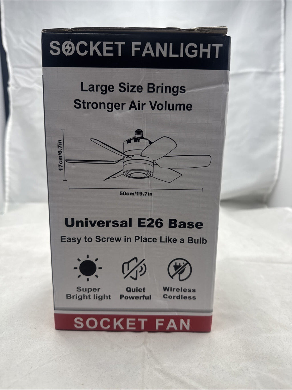 Ceiling Fan with Lights and Remote Control, 3 Colors Dimmable 6 Speeds Ceilin..