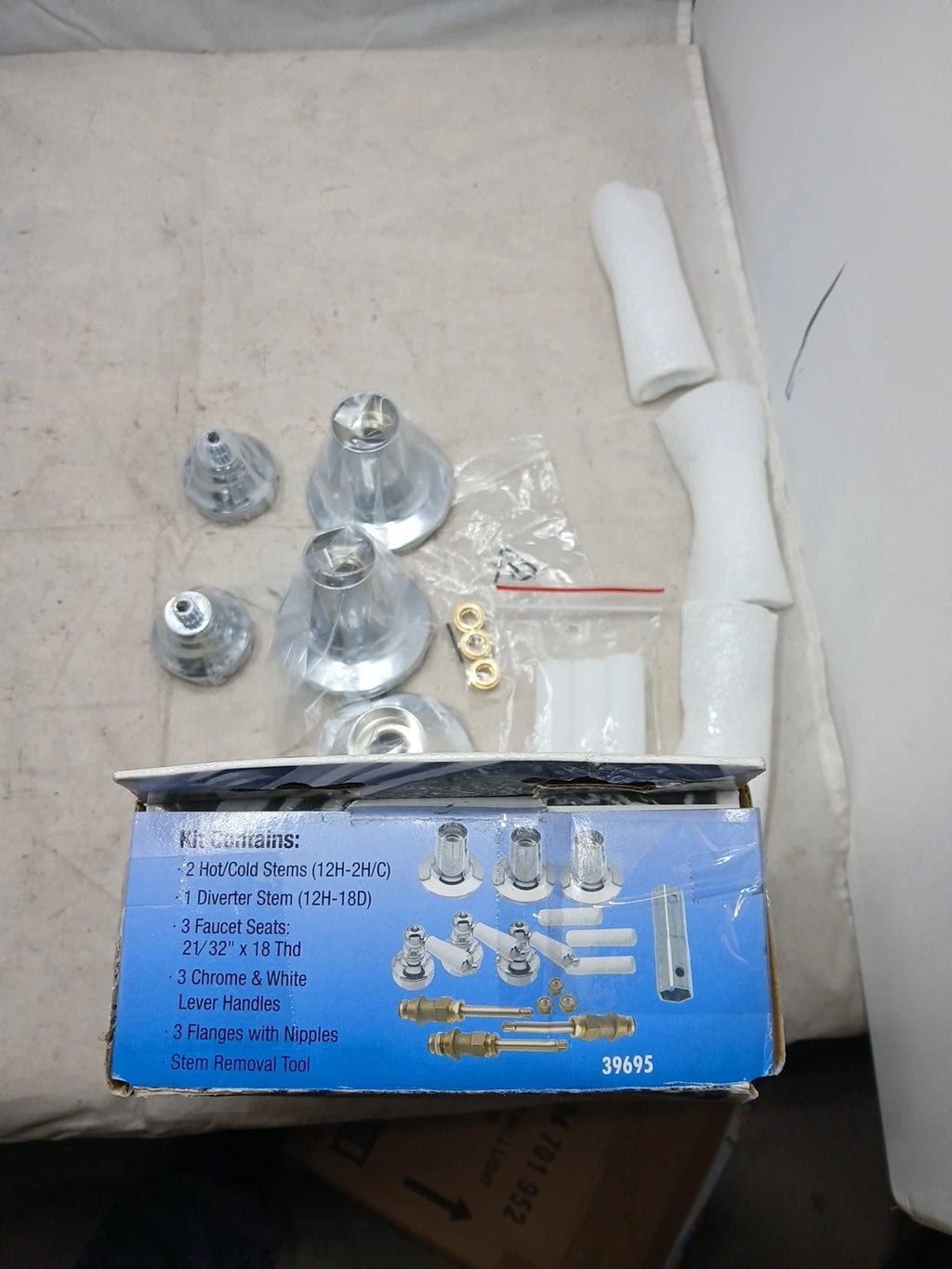 (1) Pack Danco 39695Tub/Shower Remodeling Kit for Pfister - Porcelain Lever OB