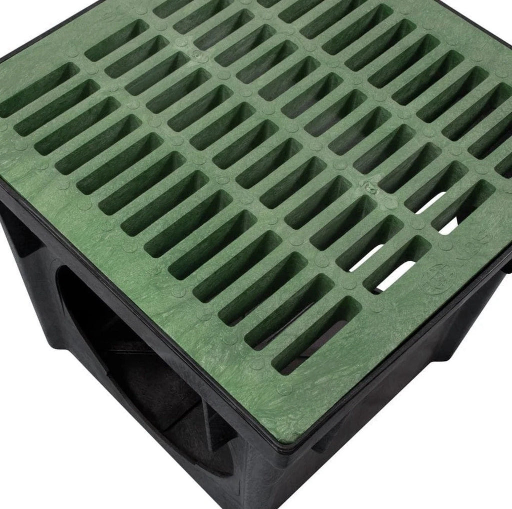 NDS 24 in. Square Catch Basin Kit with Green Grate