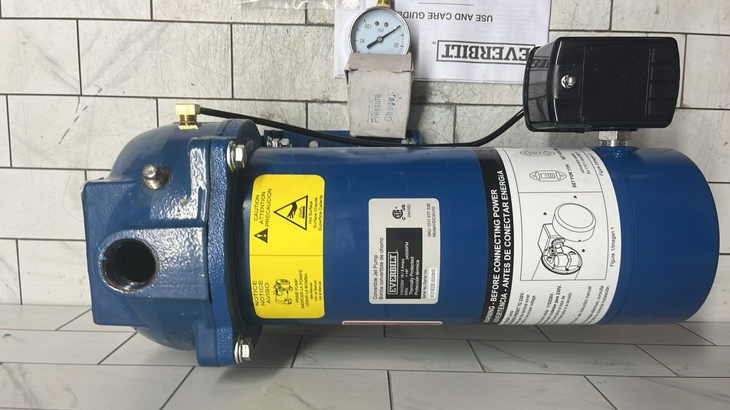 Everbilt HDCWJ10 1HP Professional Convertible Jet Pump *FOR PARTS*