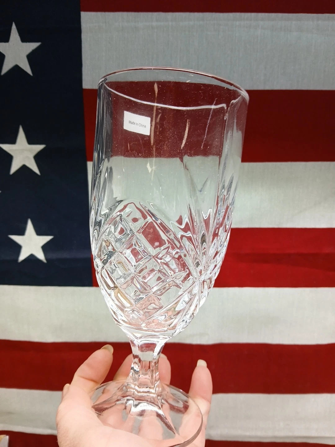 Set Of 4 Shannon Crystal Dublin 16oz Water Goblets Stemmed Beverage Glasses