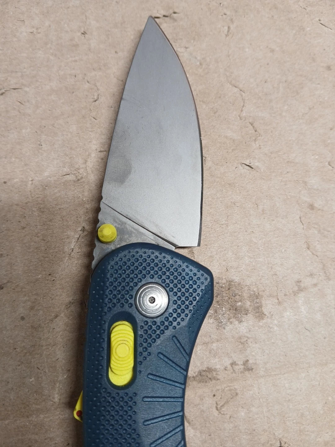 SOG Aegis AT Indigo & Acid 3.13" Drop Point Assisted Folding Blade (USED)