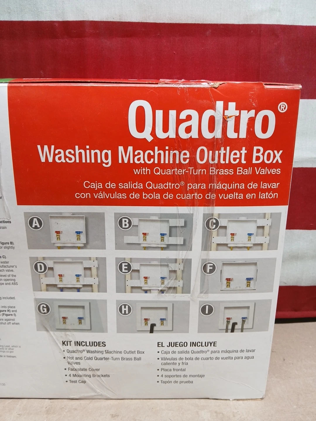 Washing Machine Outlet Box (Oatey 38528) PEX Crimp Connection 4 Options 1 Box