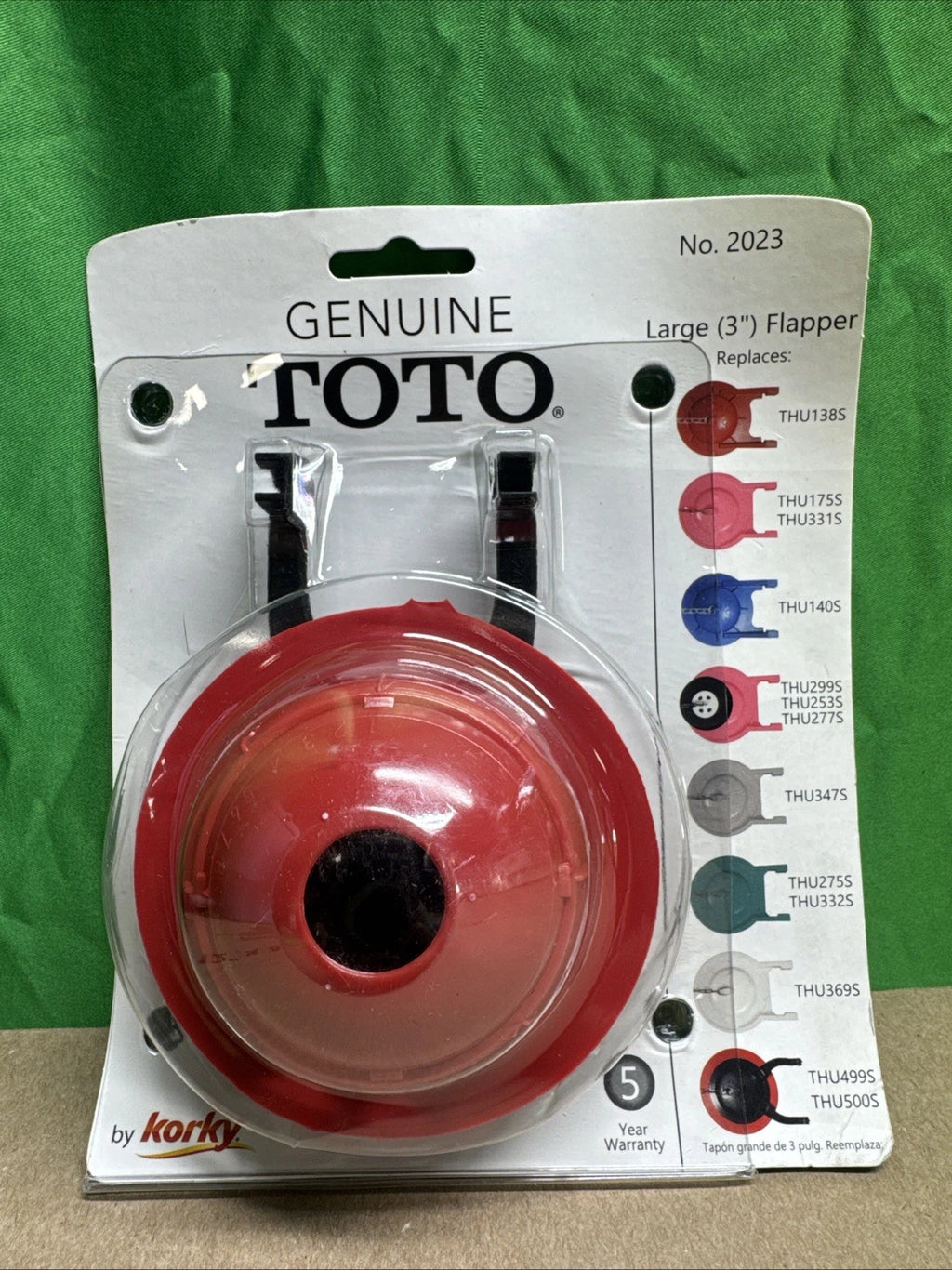 NEW Korky 2023BP TOTO 3 inch Universal Toilet Flapper 7021892