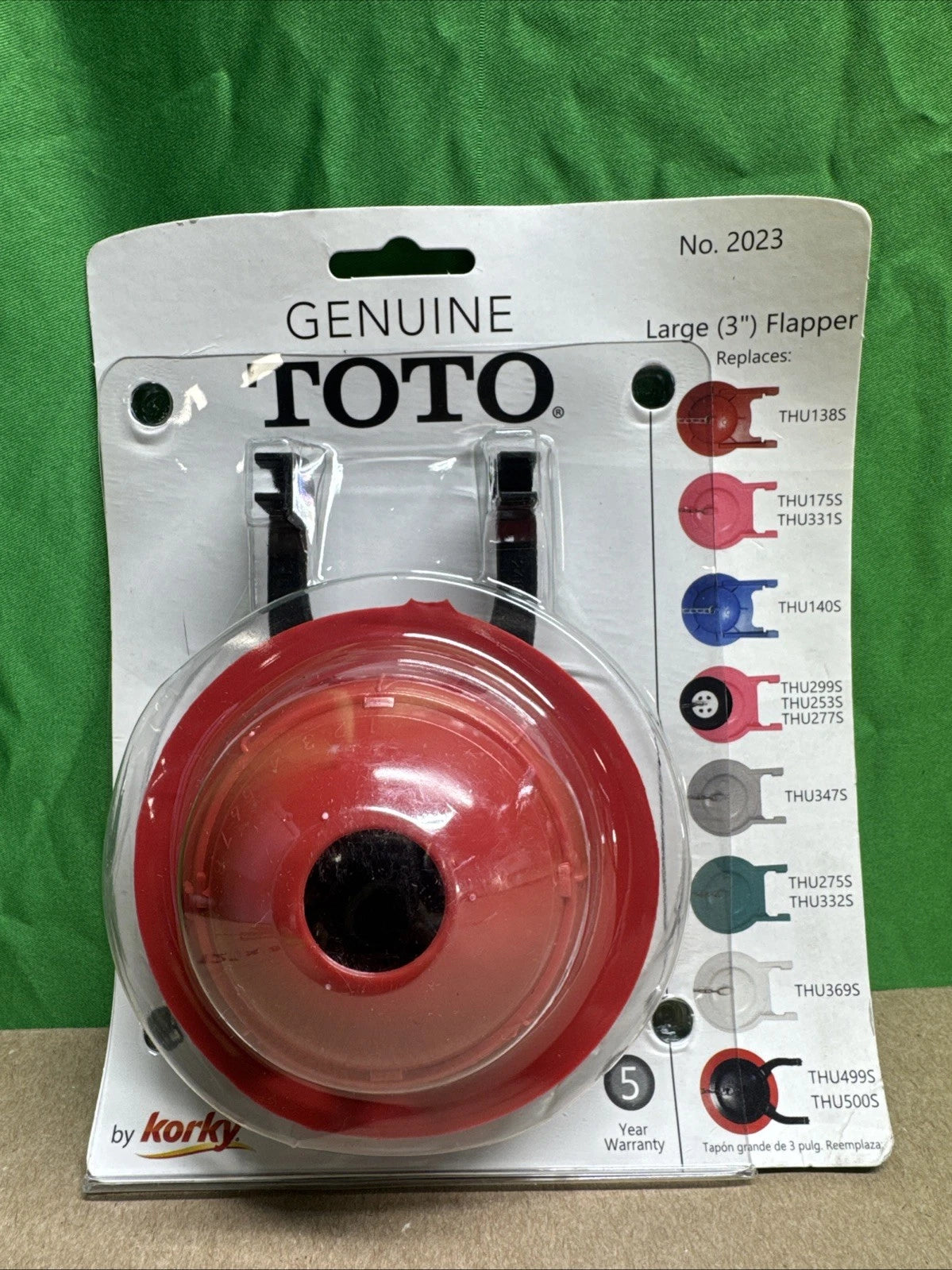 NEW Korky 2023BP TOTO 3 inch Universal Toilet Flapper 7021892