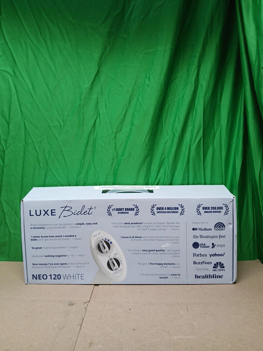 LUXE Bidet NEO 120 - Self-Cleaning Nozzle, Fresh Water Non-Electric Bidet.