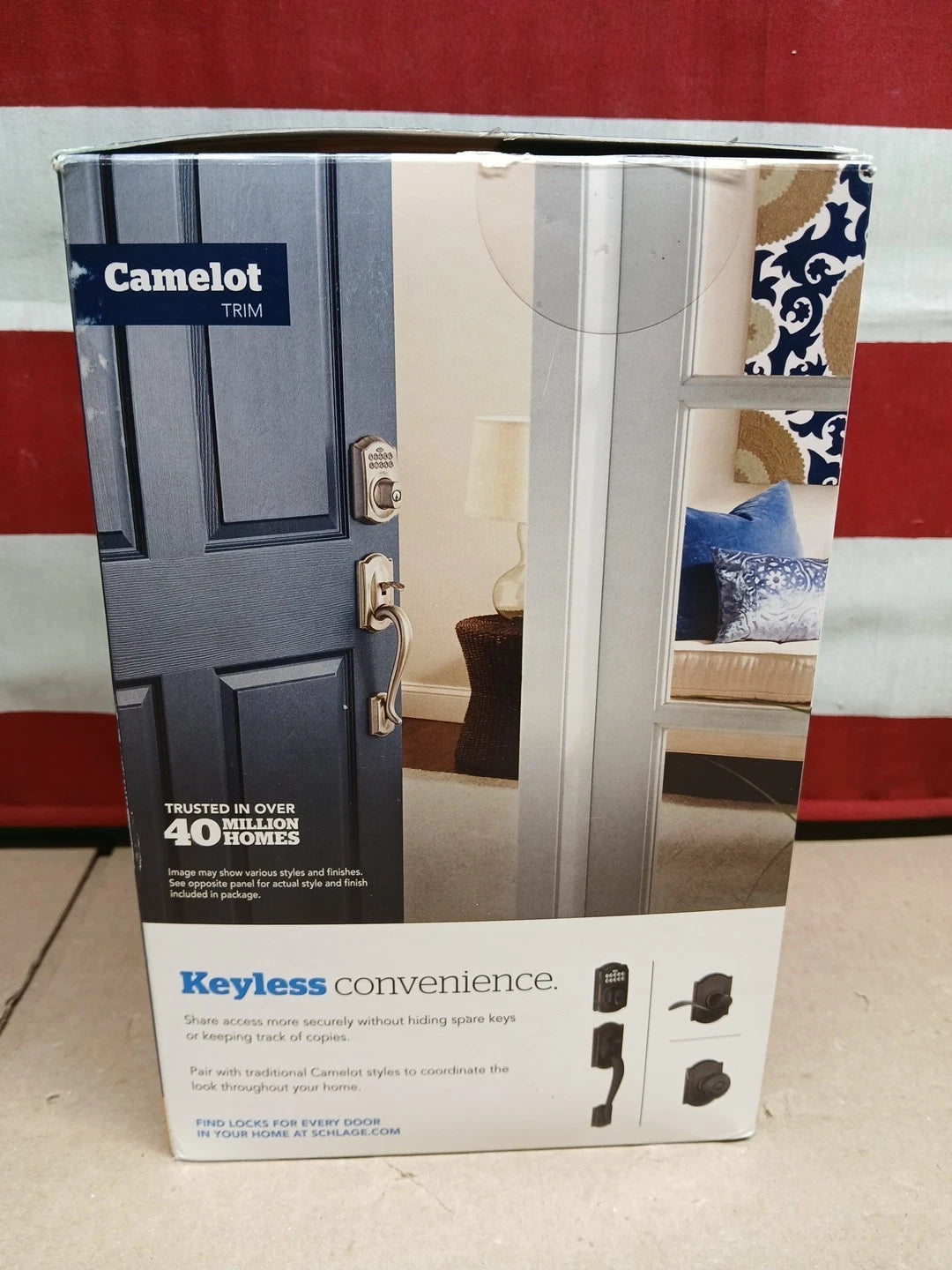 Schlage BE365 V CAM716 Camelot Keypad Deadbolt - Aged Bronze NEW OPEN BOX