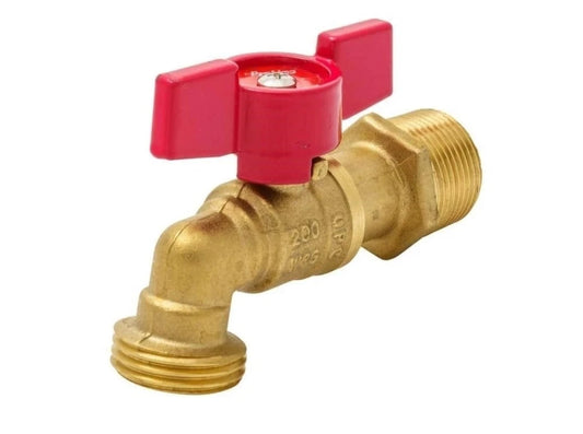 3pck ProLine 3/4 in. Brass MPT/SWT x MHT Quarter-Turn Hose Bibb