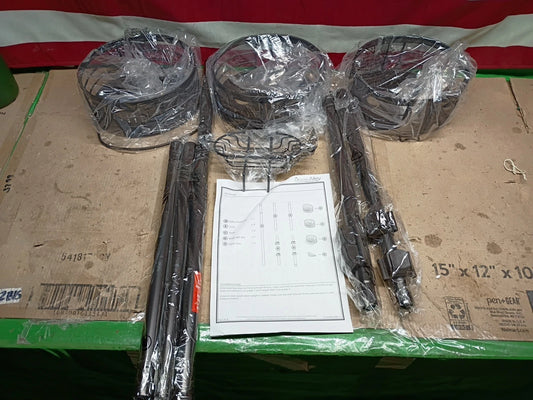 Utopia Alley PC4B Rust-Resistant Tension Pole Shower Caddy, 3 Shelves, OPEN BOX,