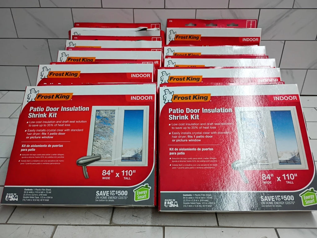 (10 Pack)Frost King Patio Door XL Window Insulation Shrink Kit Indoor 84" x 110"