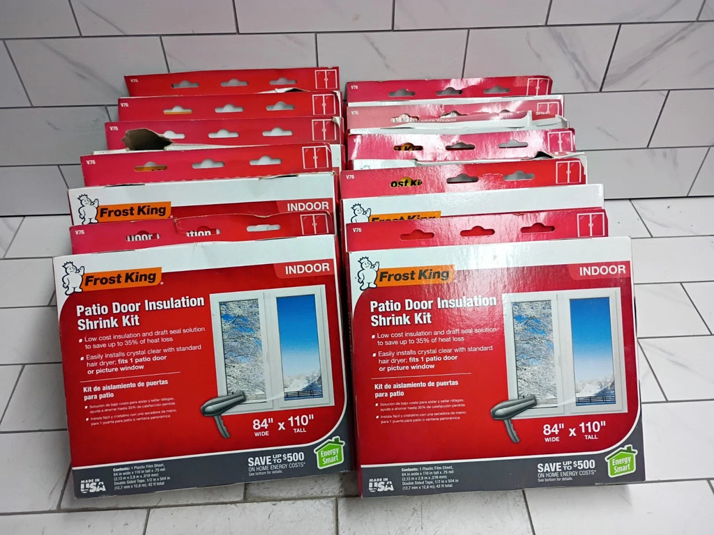 (10 Pack)Frost King Patio Door XL Window Insulation Shrink Kit Indoor 84" x 110"
