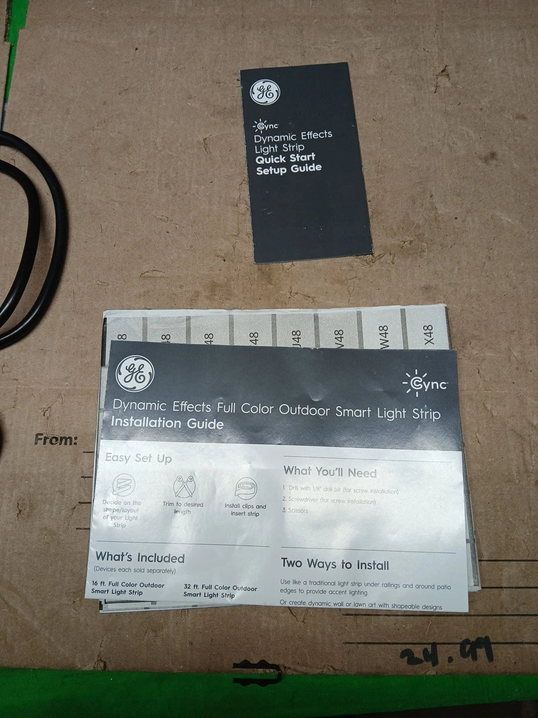 GE Dynamic Effects Smart LED Light Strip with Music Sync, Color Changing