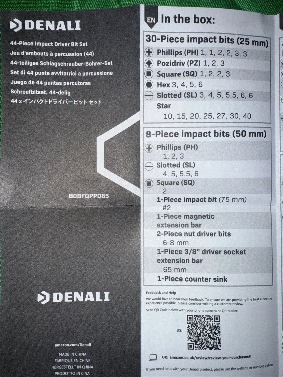 (44 Piece) Denali Impact Driver Bit