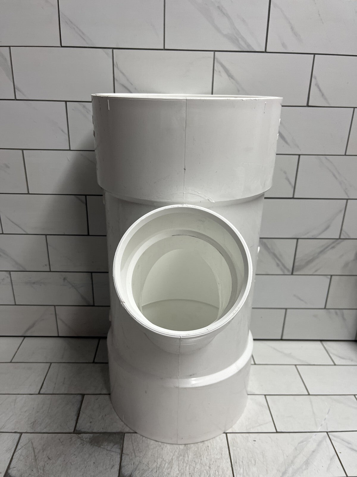 Charlotte Pipe PVC 00601 2800 8 in. x 8 in. x 4 in. PVC DWV Wye Reducing Fitting
