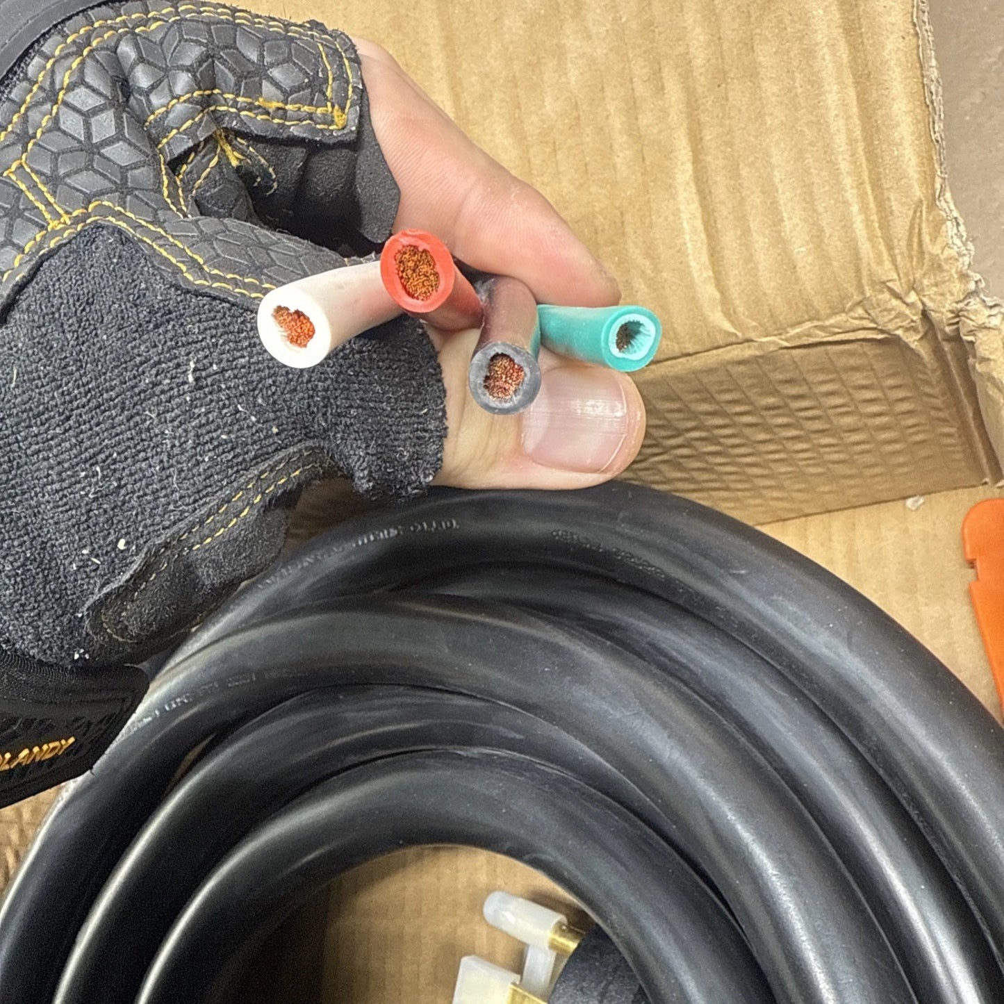 VEVOR 25 Foot, 50 Amp RV Extension Cord, Heavy Duty NEMA 14-50P Male