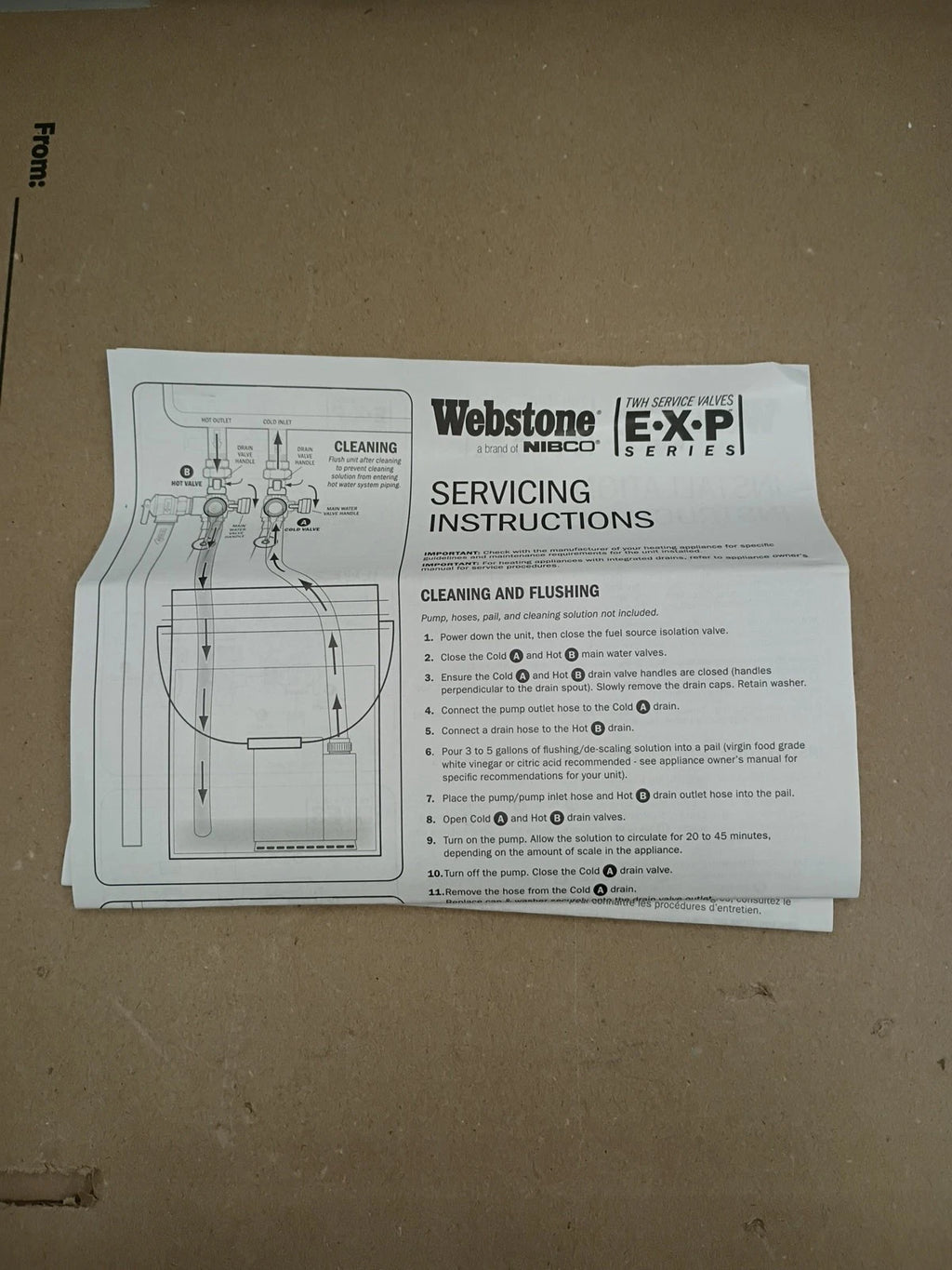 Webstone 3/4 in. EXP Ultra-Compact Tankless Water Heater Service Valve 42443 OB